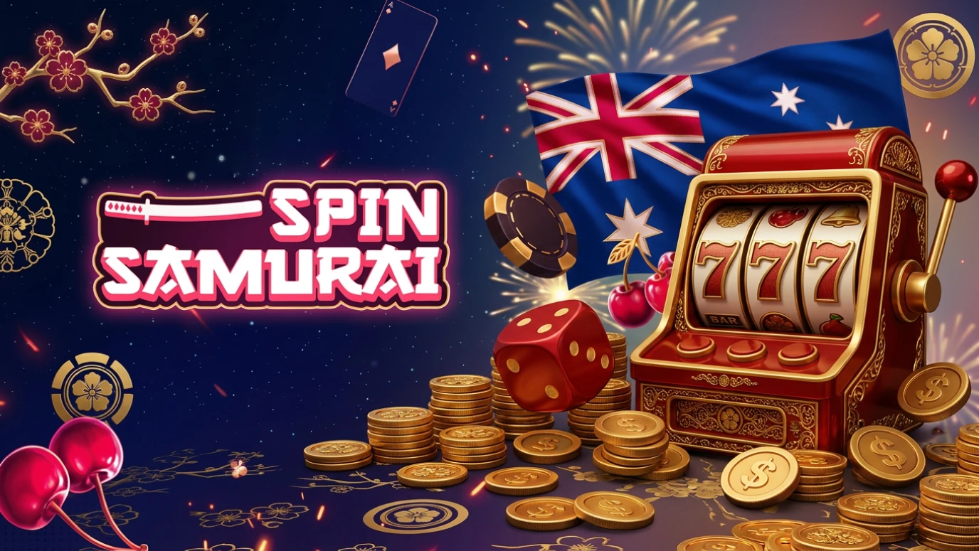Spin Samurai banking page showing PayID, POLi and card payment options for Australian players